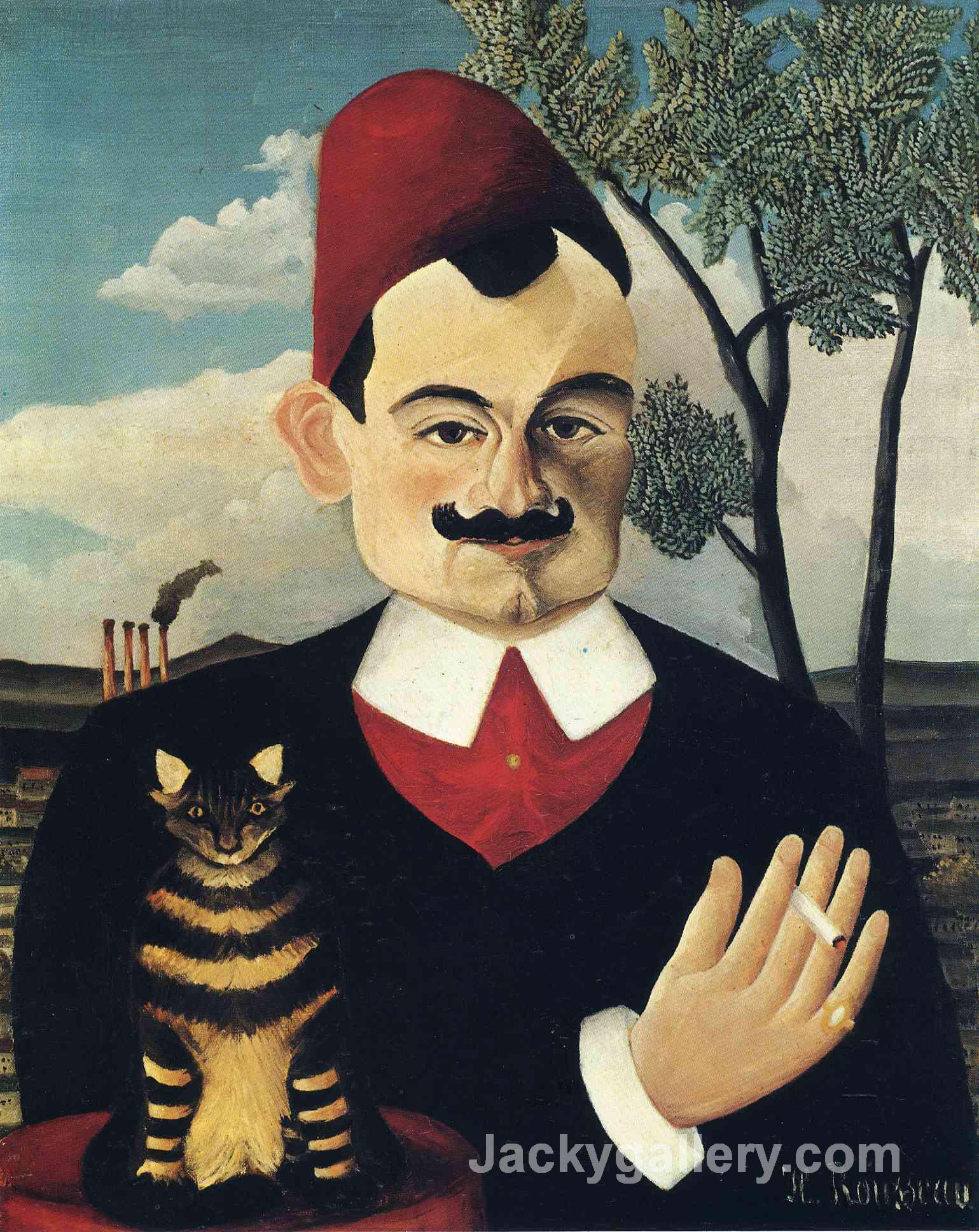 Portrait of Pierre Loti by Henri Rousseau paintings reproduction